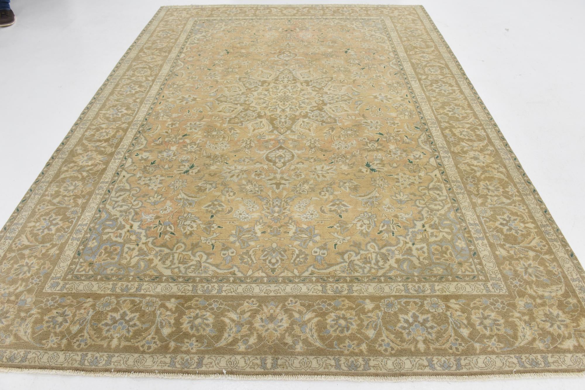8' x 10' 11 Hand Knotted Ultra Vintage Persian Wool Rug