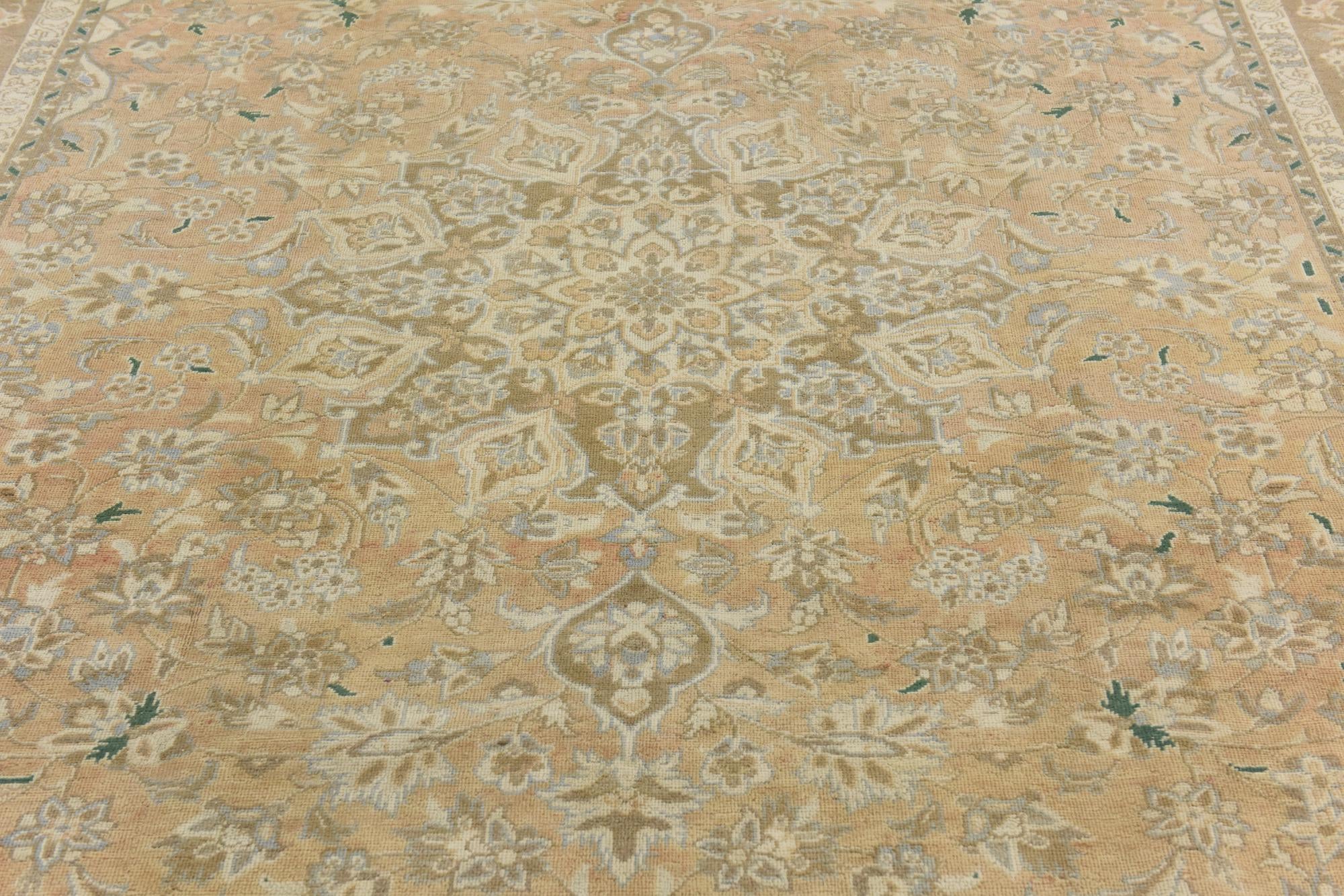 8' x 10' 11 Hand Knotted Ultra Vintage Persian Wool Rug