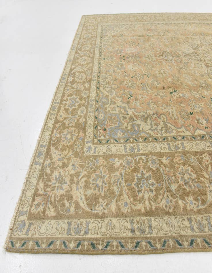 Detail image of 8' x 10' 11  Hand Knotted Ultra Vintage Persian Wool Rug