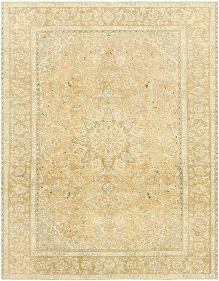 Detail image of 8' x 10' 11 Hand Knotted Ultra Vintage Persian Wool Rug