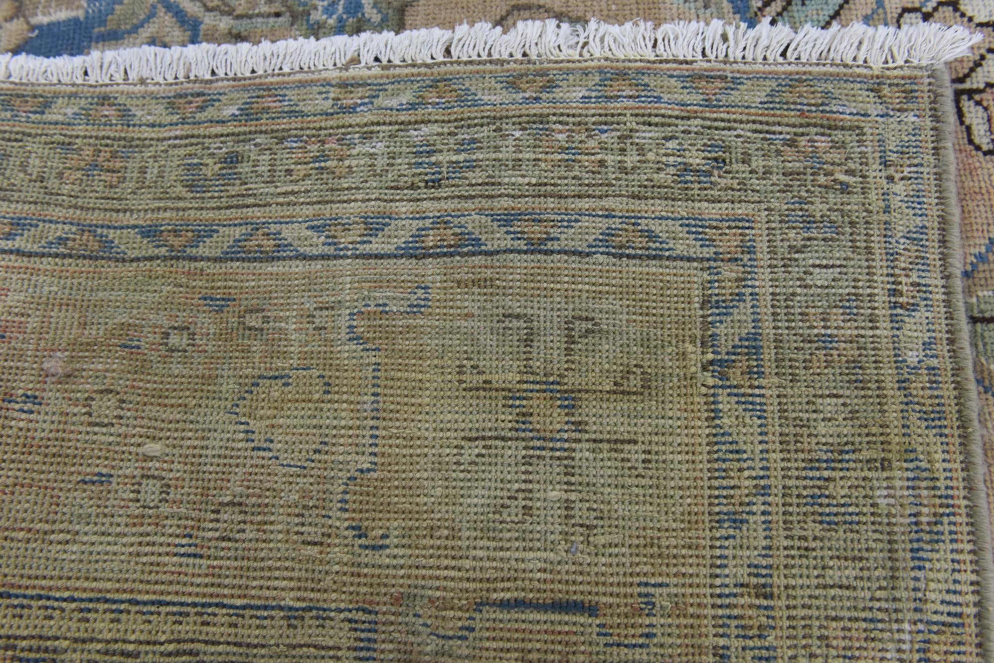 7' 1 x 10' 1 Hand Knotted Ultra Vintage Persian Wool Rug