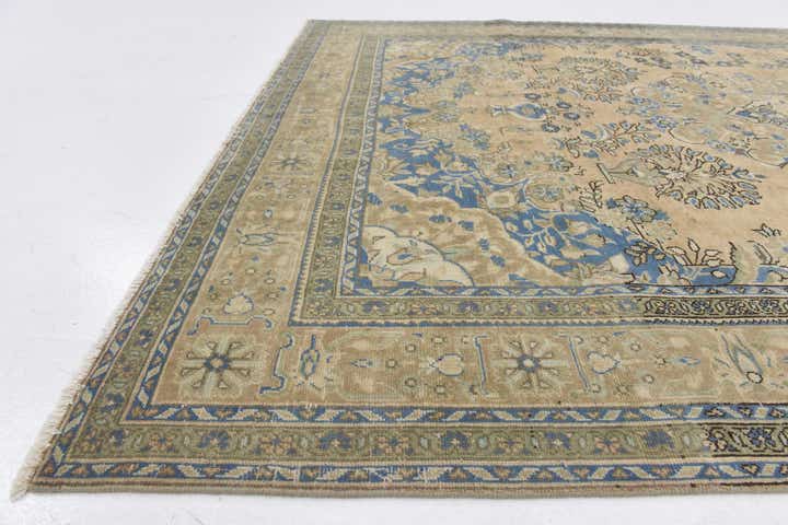 7' 1 x 10' 1 Hand Knotted Ultra Vintage Persian Wool Rug