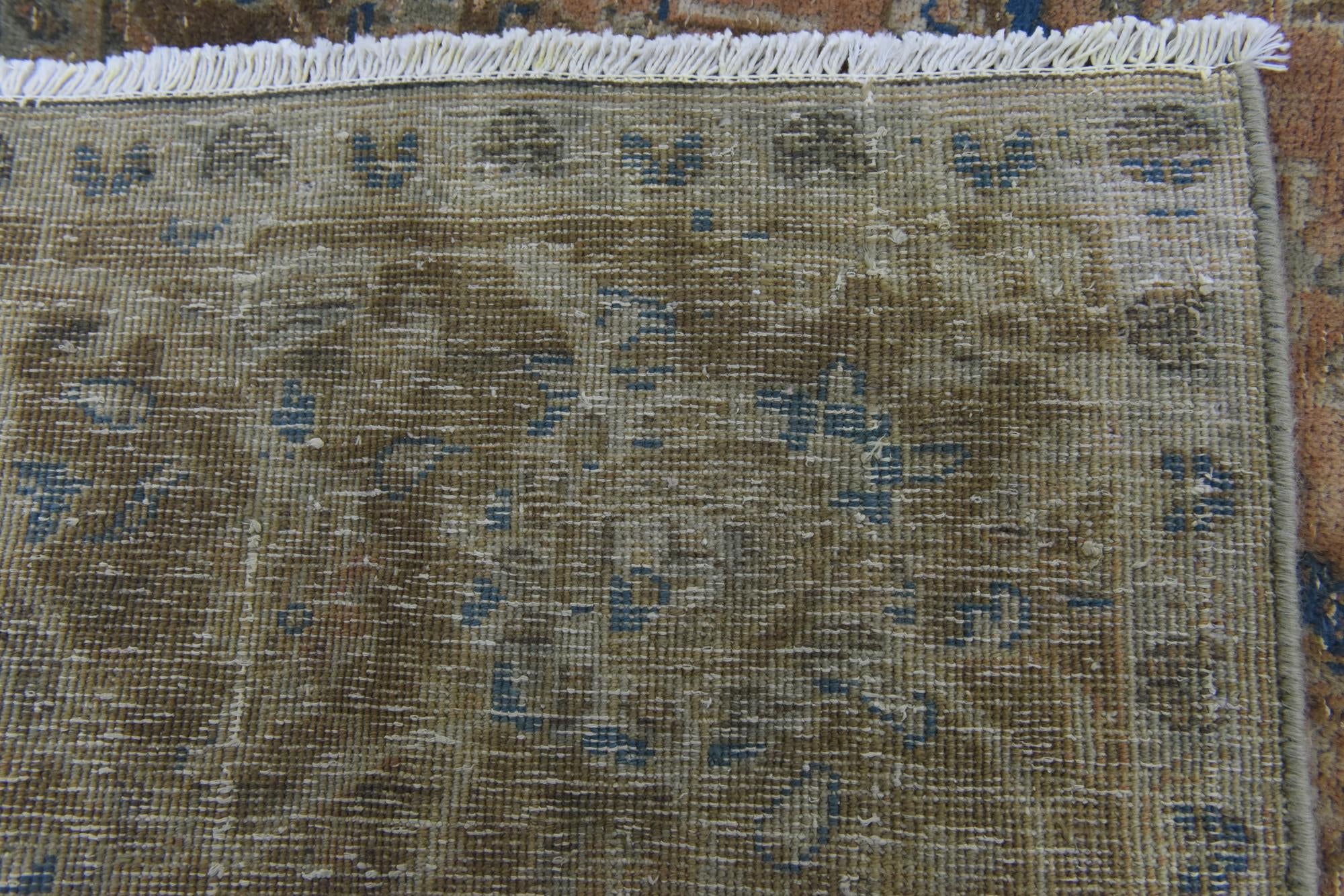 7' x 11' 2 Hand Knotted Ultra Vintage Persian Wool Rug