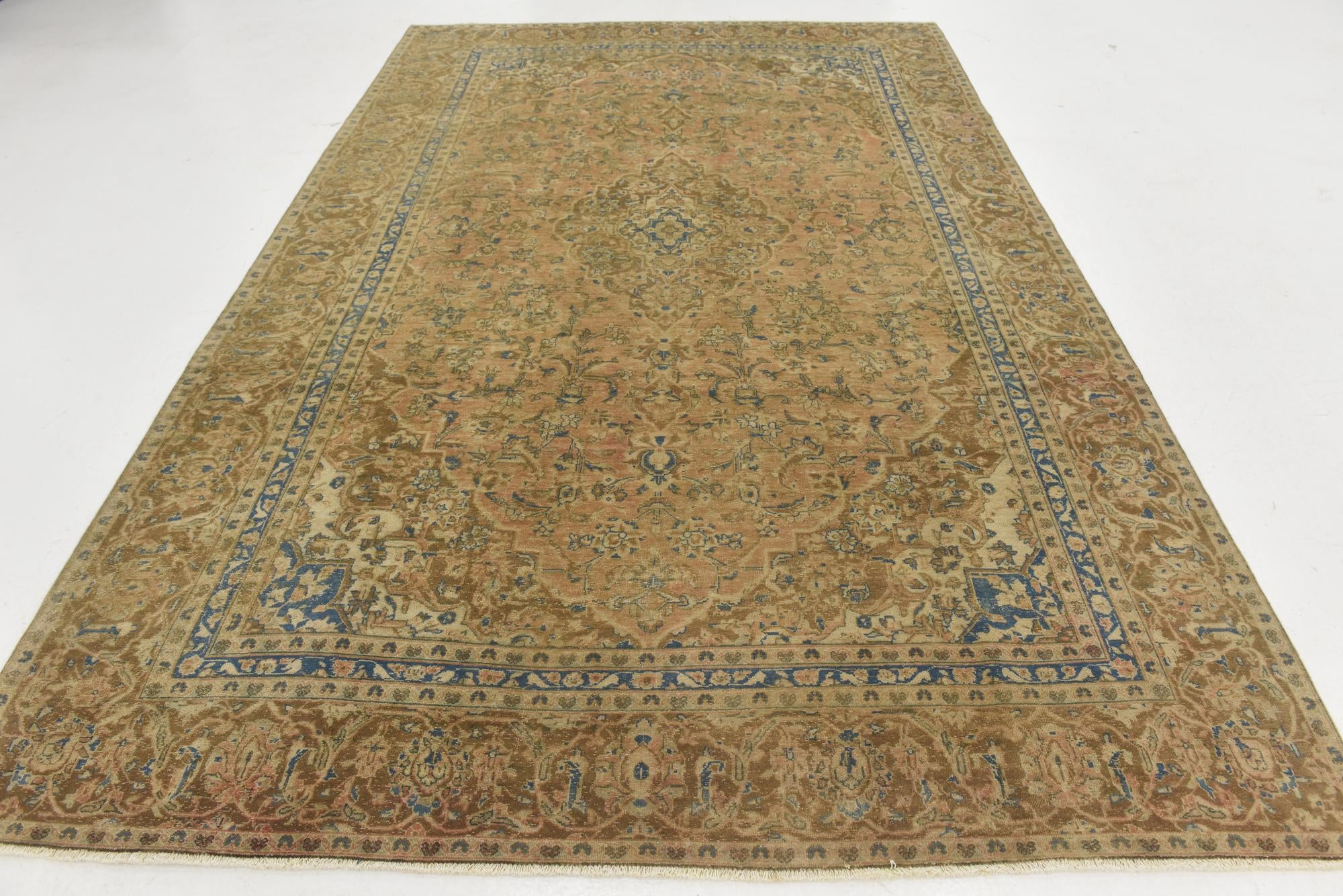 7' x 11' 2 Hand Knotted Ultra Vintage Persian Wool Rug