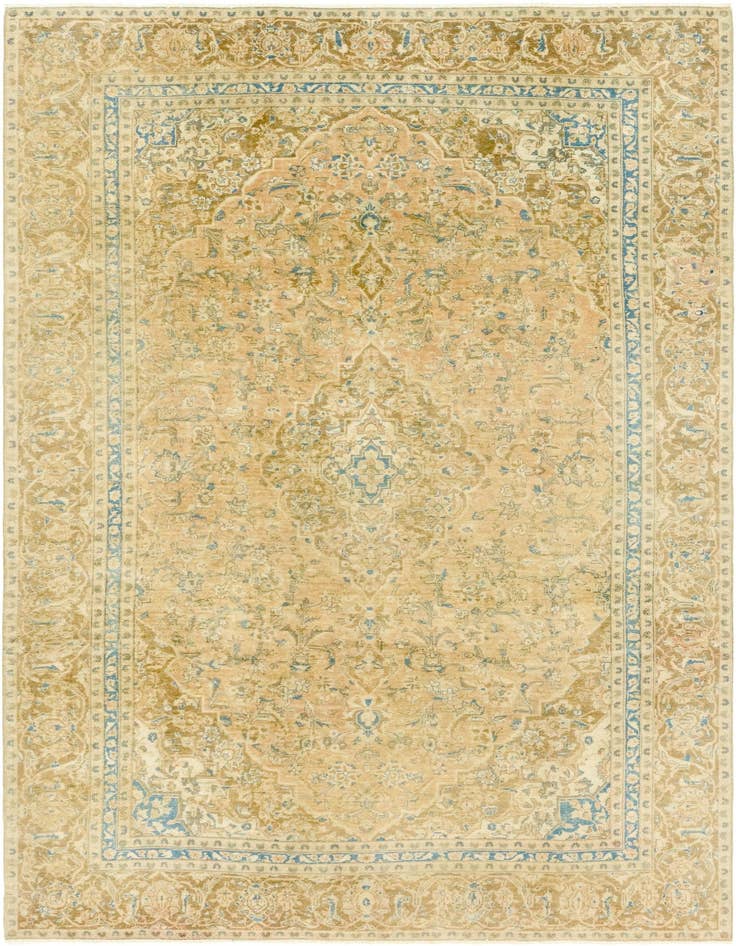 Detail image of 7' x 11' 2 Hand Knotted Ultra Vintage Persian Wool Rug