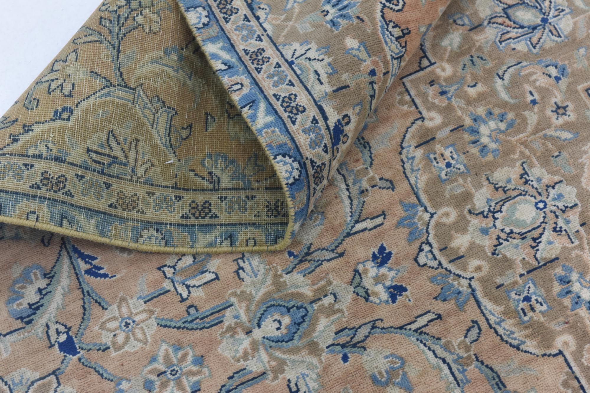 6' 9 x 11' 5 Hand Knotted Ultra Vintage Persian Wool Rug