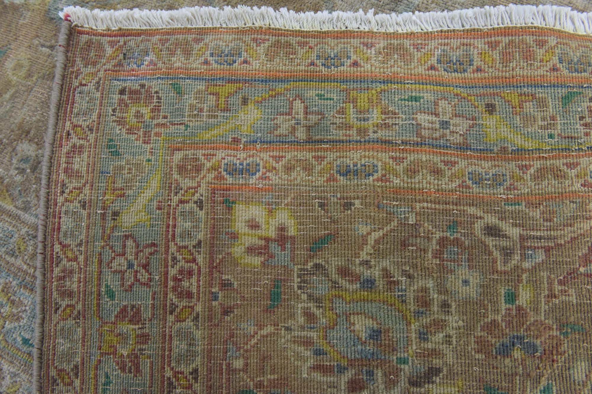 9' 7 x 12' 6 Hand Knotted Ultra Vintage Persian Wool Rug