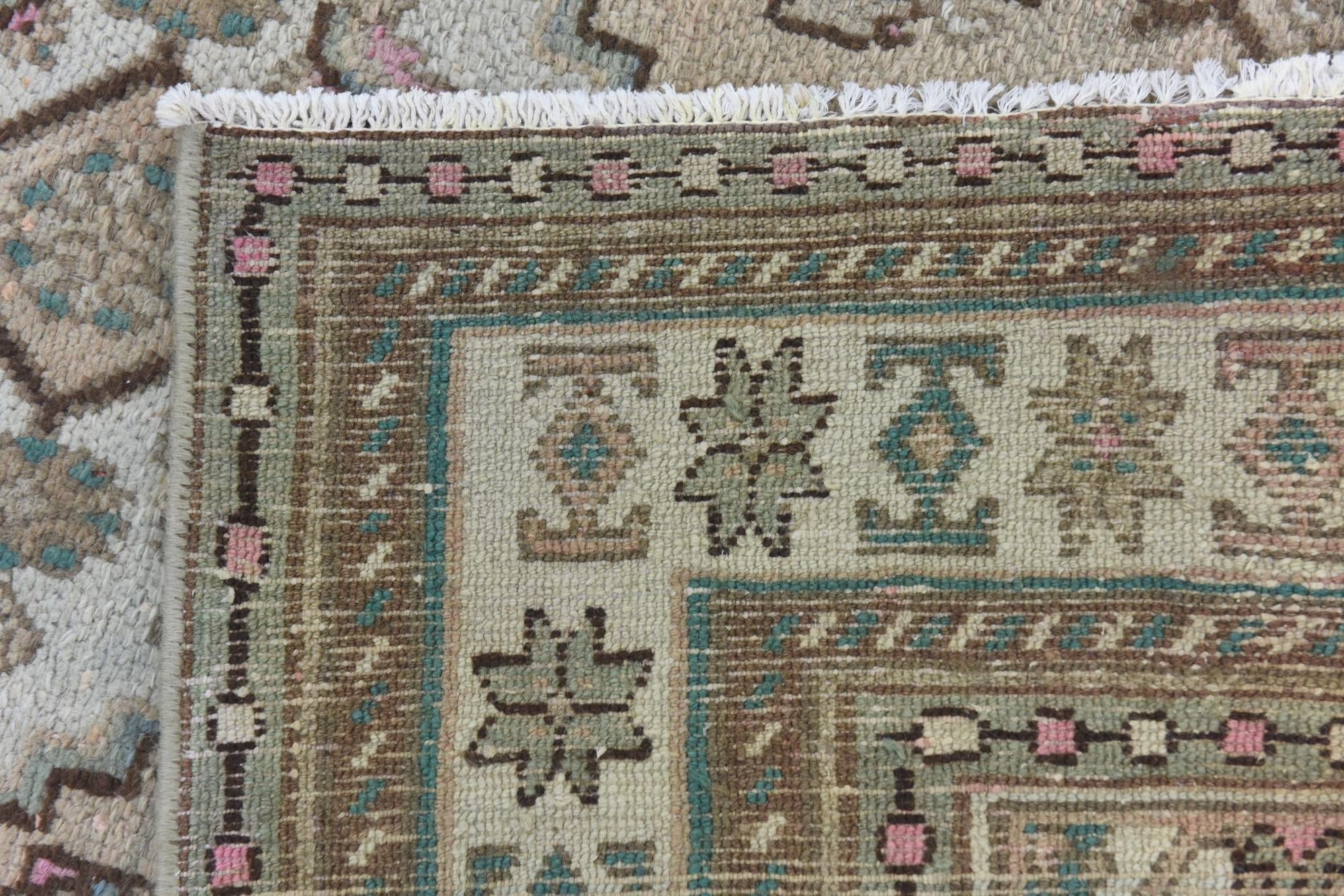 6' 8 x 9' 6 Hand Knotted Ultra Vintage Persian Wool Rug
