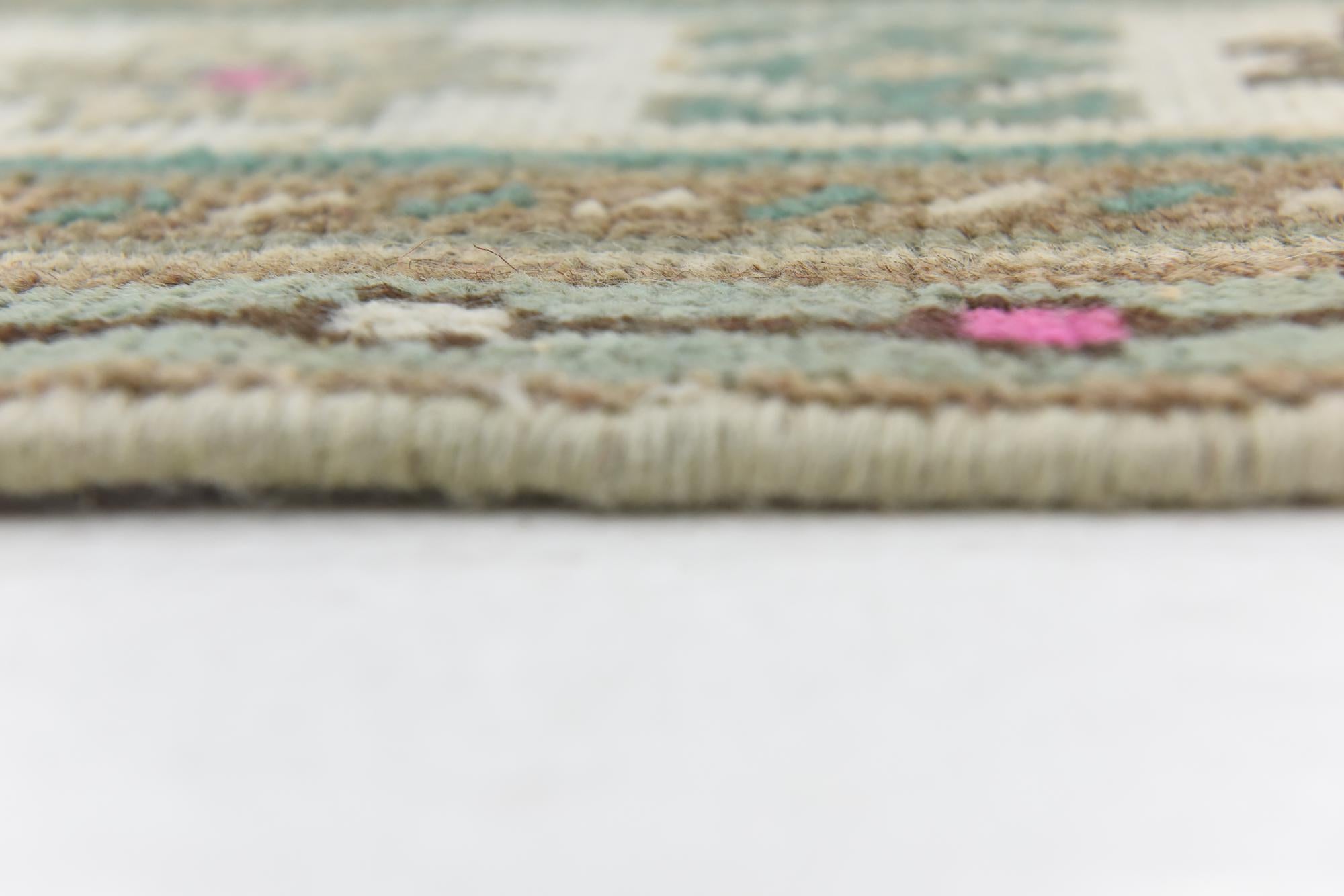 6' 8 x 9' 6 Hand Knotted Ultra Vintage Persian Wool Rug
