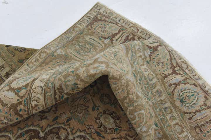 9' 2 x 12' 3 Hand Knotted Ultra Vintage Persian Wool Rug