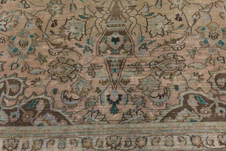 9' 2 x 12' 3 Hand Knotted Ultra Vintage Persian Wool Rug
