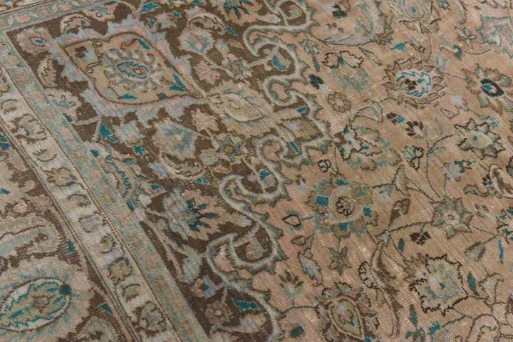9' 2 x 12' 3 Hand Knotted Ultra Vintage Persian Wool Rug