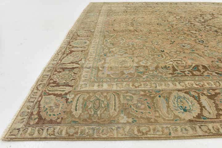 9' 2 x 12' 3 Hand Knotted Ultra Vintage Persian Wool Rug