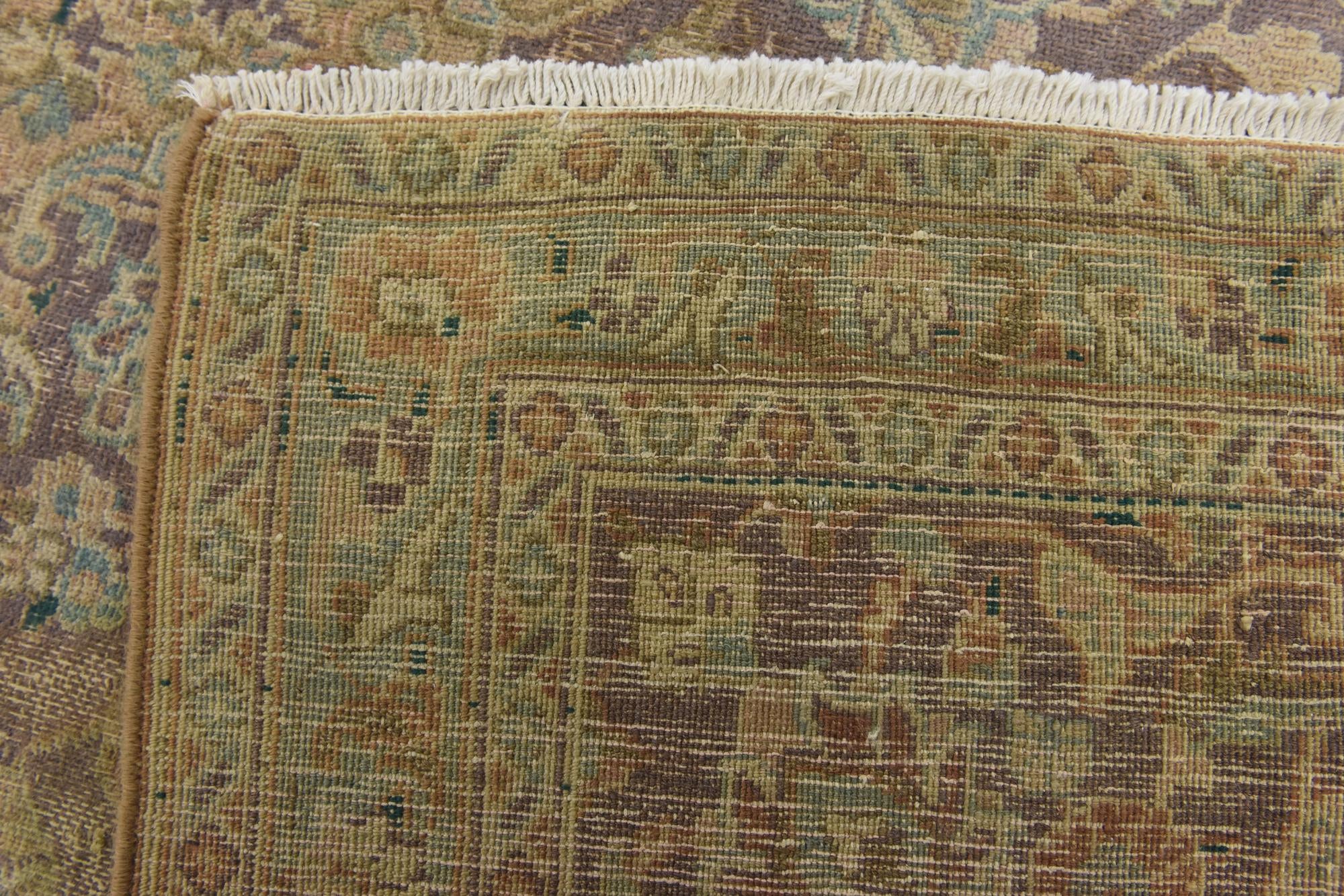 9' 4 x 12' 6 Hand Knotted Ultra Vintage Persian Wool Rug