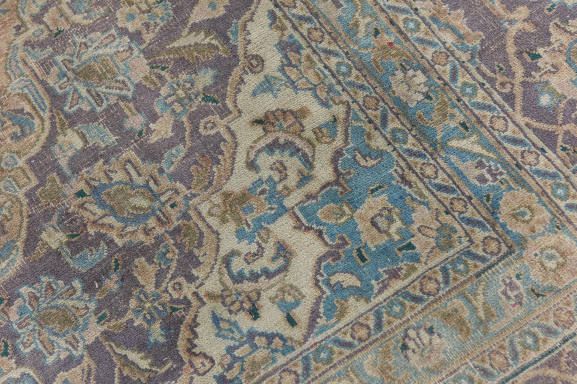 9' 4 x 12' 6 Hand Knotted Ultra Vintage Persian Wool Rug