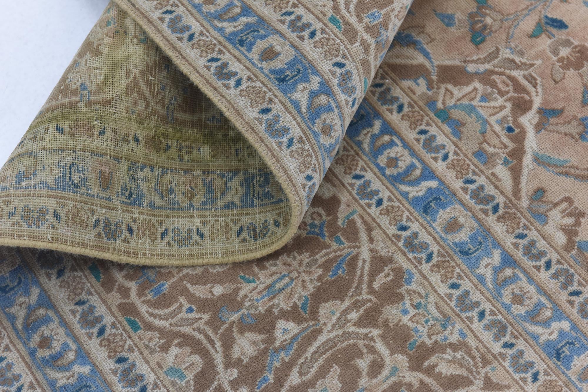 10' x 13' 6 Hand Knotted Ultra Vintage Persian Wool Rug