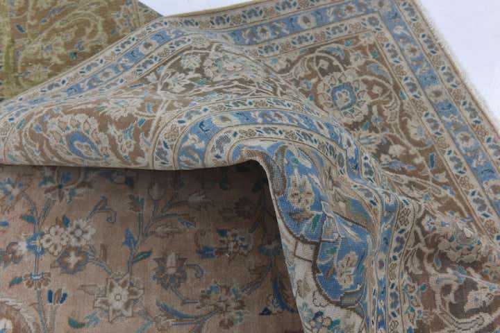 10' x 13' 6 Hand Knotted Ultra Vintage Persian Wool Rug