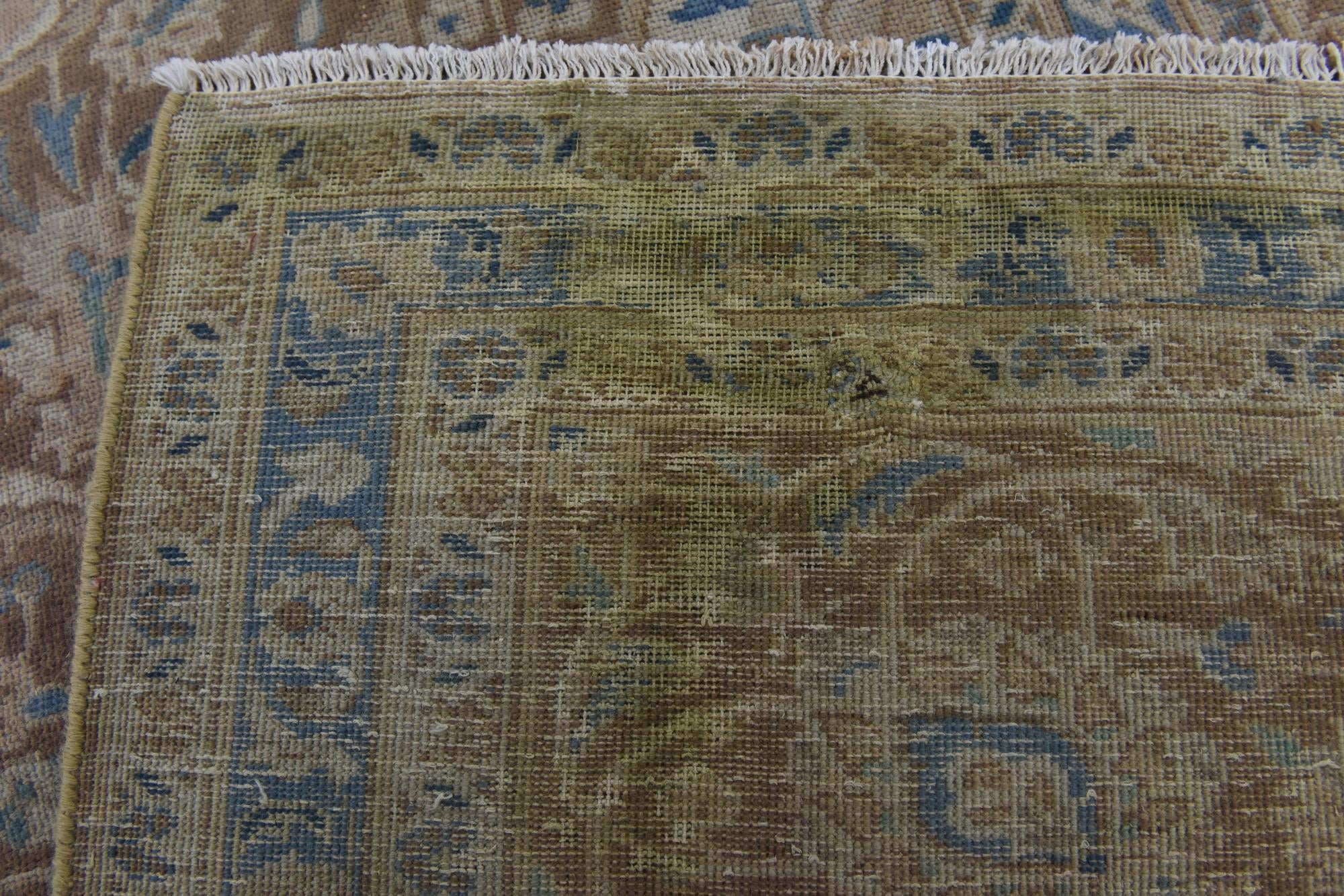 10' x 13' 6 Hand Knotted Ultra Vintage Persian Wool Rug