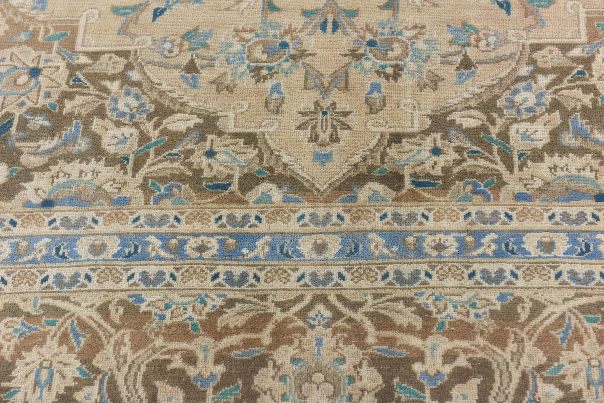 10' x 13' 6 Hand Knotted Ultra Vintage Persian Wool Rug