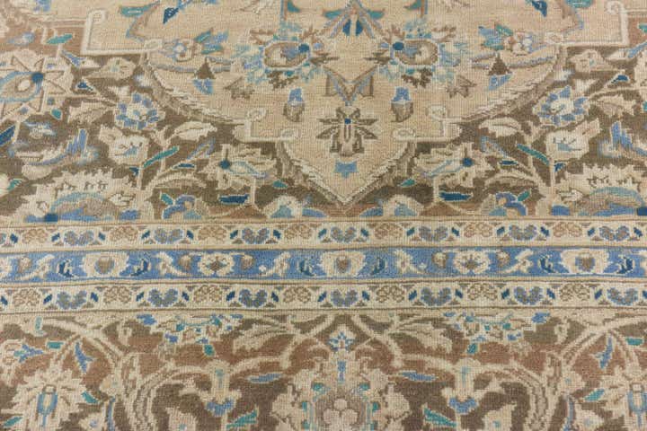 10' x 13' 6 Hand Knotted Ultra Vintage Persian Wool Rug