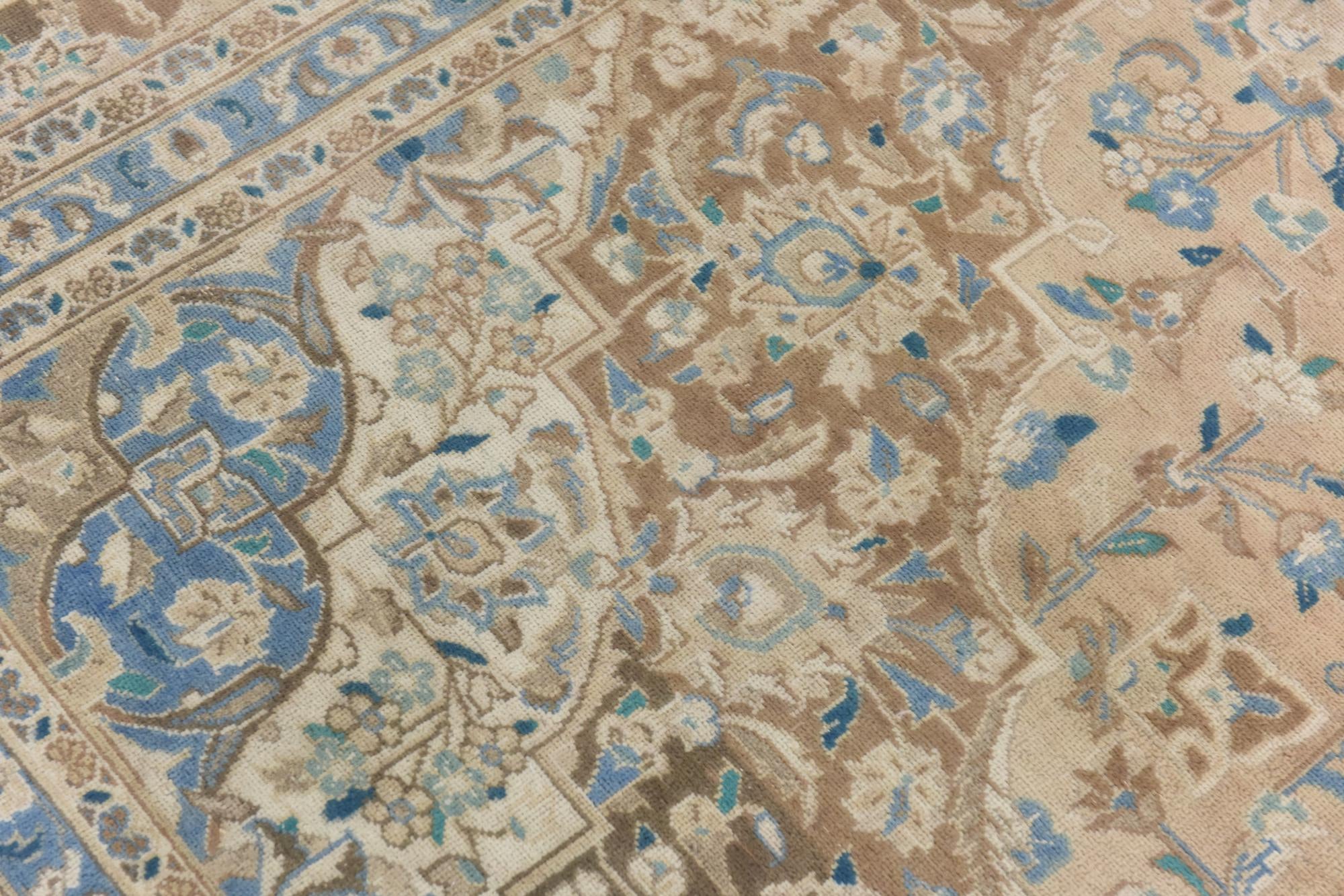 10' x 13' 6 Hand Knotted Ultra Vintage Persian Wool Rug