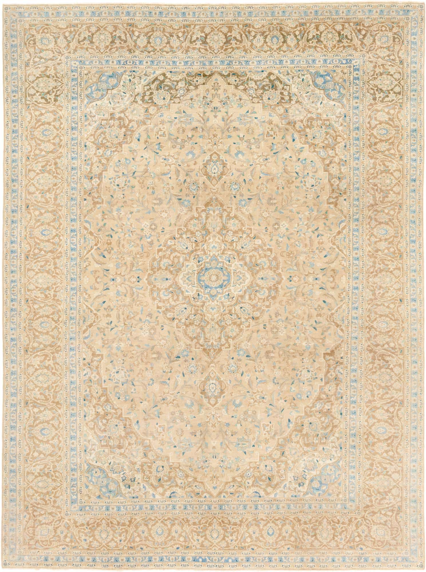10' x 13' 6 Hand Knotted Ultra Vintage Persian Wool Rug