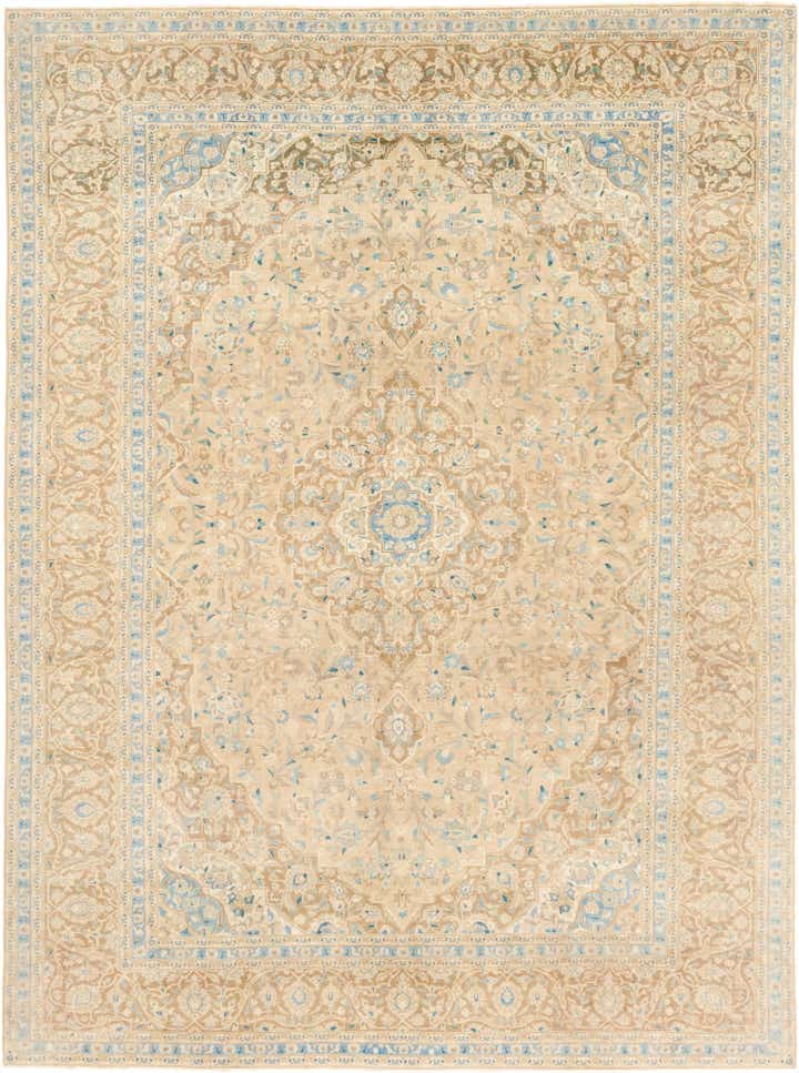 10' x 13' 6 Hand Knotted Ultra Vintage Persian Wool Rug