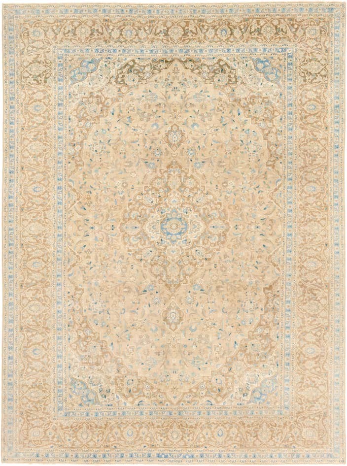 Detail image of 10' x 13' 6 Hand Knotted Ultra Vintage Persian Wool Rug