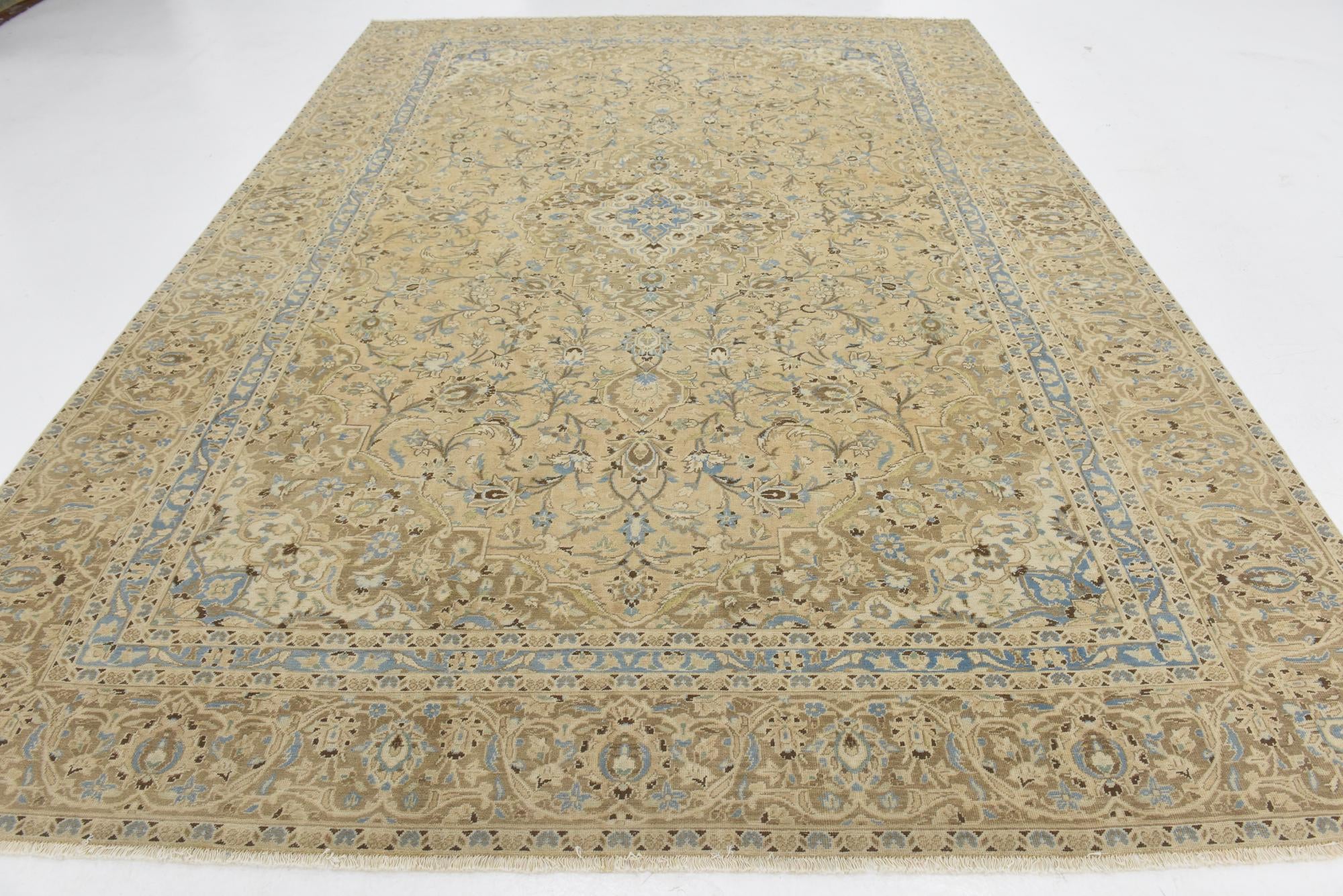 8' 8 x 12' 2 Hand Knotted Ultra Vintage Persian Wool Rug