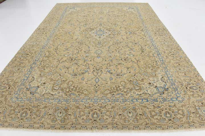 8' 8 x 12' 2 Hand Knotted Ultra Vintage Persian Wool Rug