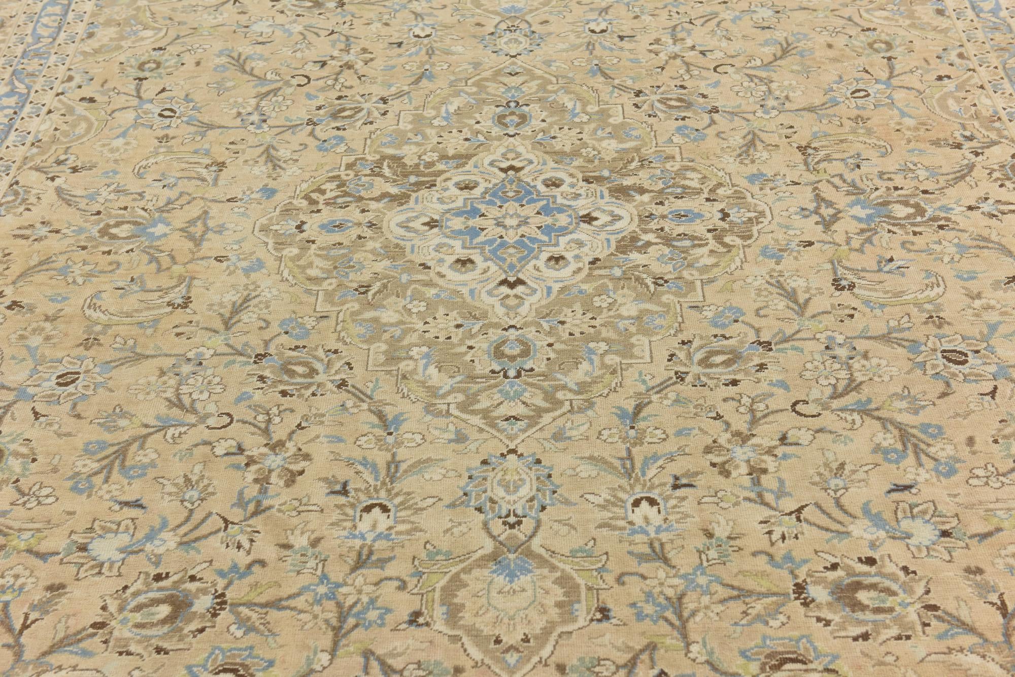 8' 8 x 12' 2 Hand Knotted Ultra Vintage Persian Wool Rug