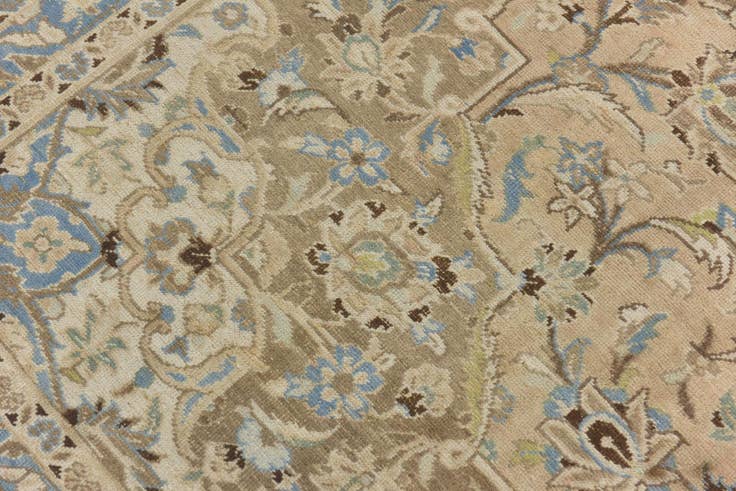 Detail image of 8' 8 x 12' 2 Hand Knotted Ultra Vintage Persian Wool Rug
