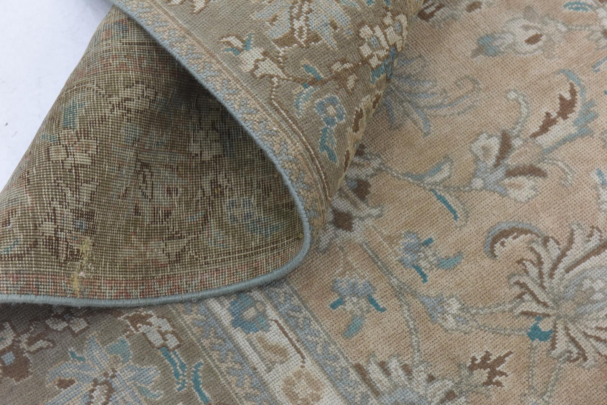9' 3 x 12' 5 Hand Knotted Ultra Vintage Persian Wool Rug