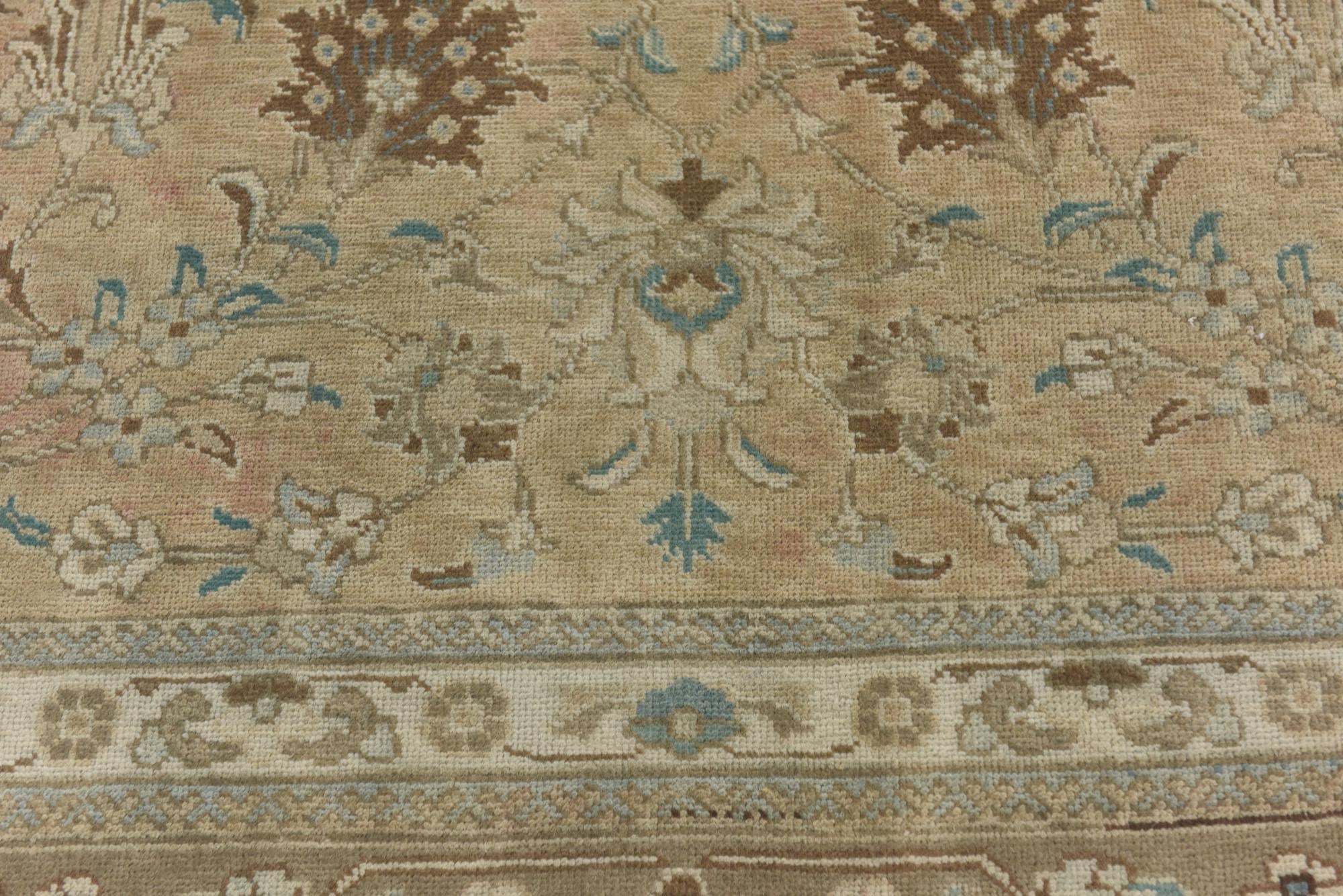 9' 3 x 12' 5 Hand Knotted Ultra Vintage Persian Wool Rug