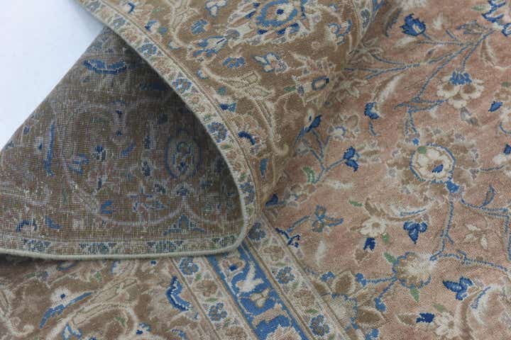 9' x 12' 9 Hand Knotted Ultra Vintage Persian Wool Rug