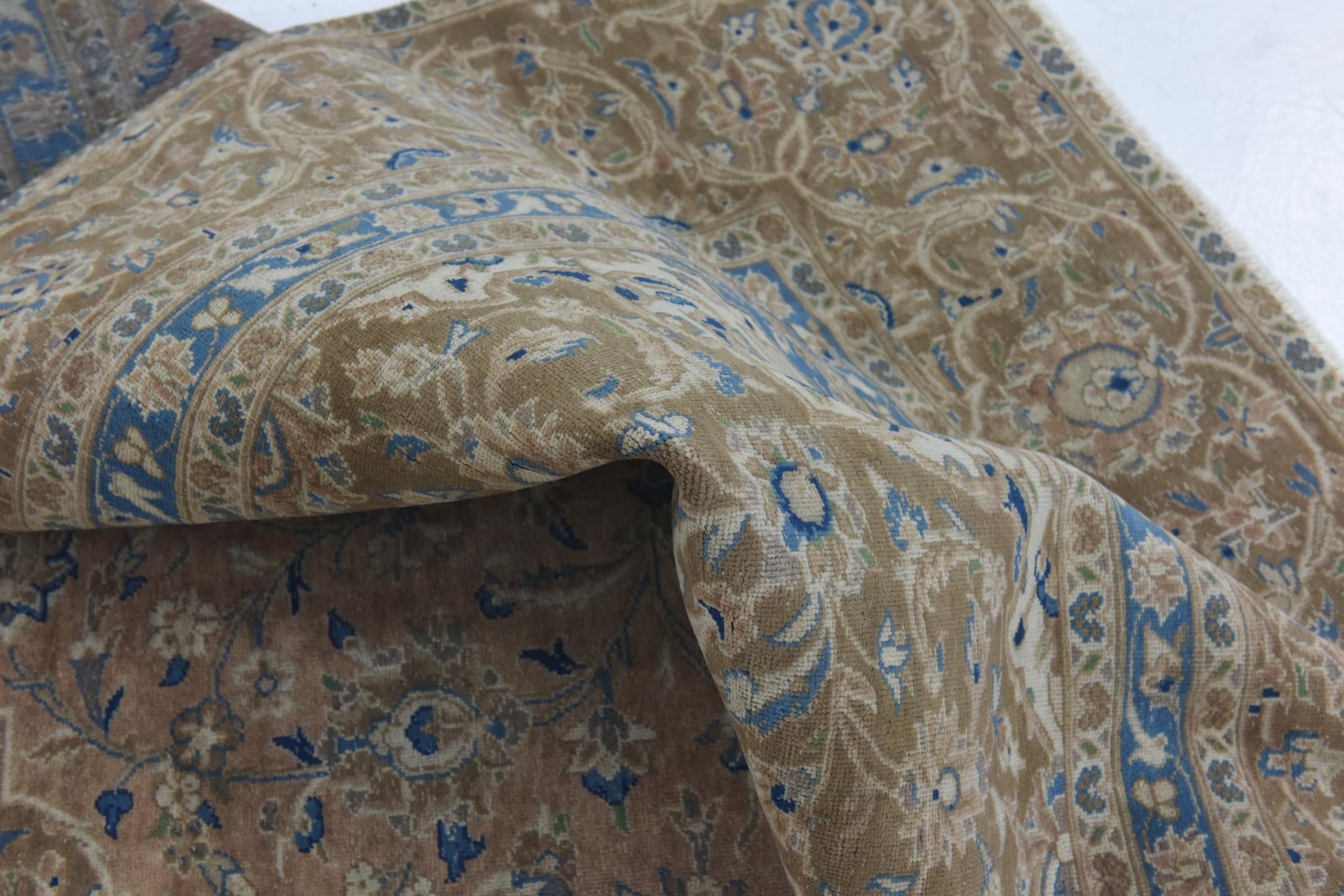 9' x 12' 9 Hand Knotted Ultra Vintage Persian Wool Rug