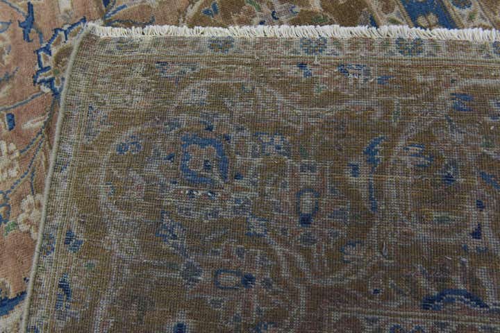 9' x 12' 9 Hand Knotted Ultra Vintage Persian Wool Rug