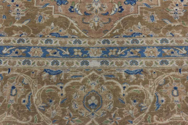 9' x 12' 9 Hand Knotted Ultra Vintage Persian Wool Rug