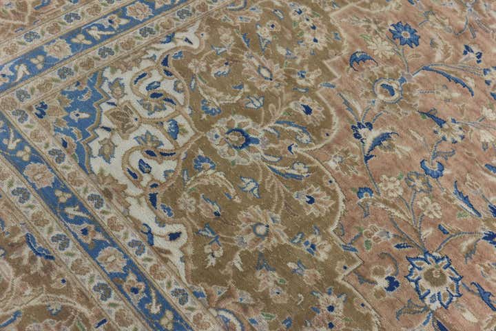 9' x 12' 9 Hand Knotted Ultra Vintage Persian Wool Rug