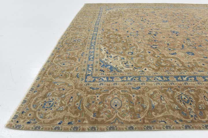 9' x 12' 9 Hand Knotted Ultra Vintage Persian Wool Rug