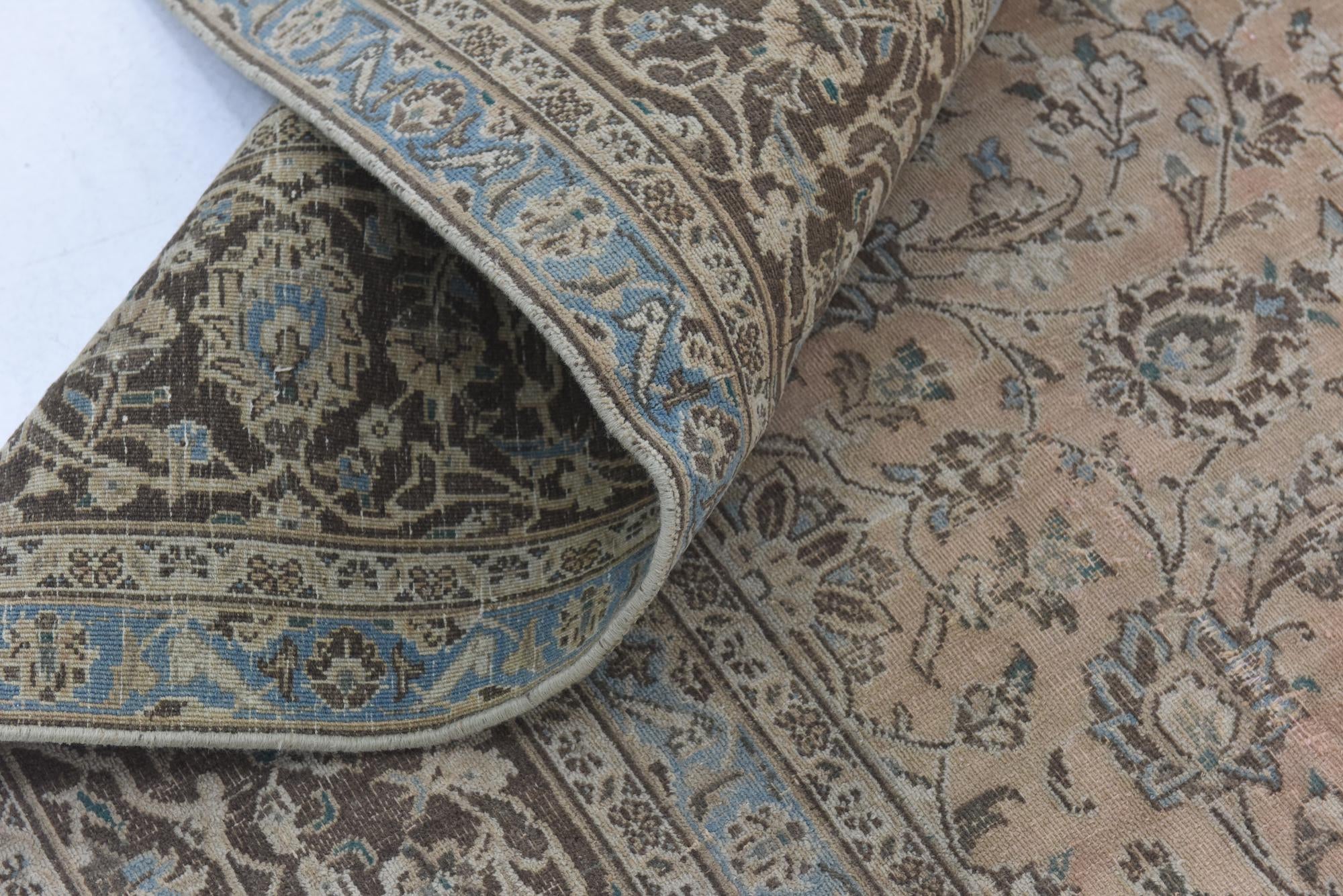 285cm x 370cm anudado a mano Ultra Vintage Alfombra Persa Lana