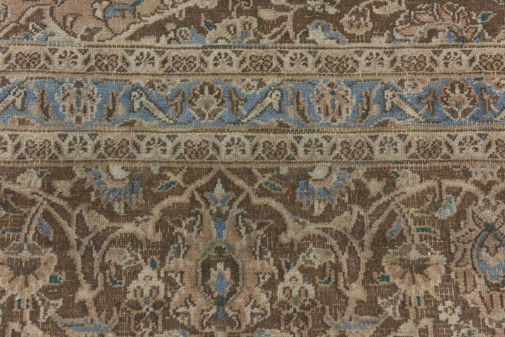 285cm x 370cm anudado a mano Ultra Vintage Alfombra Persa Lana