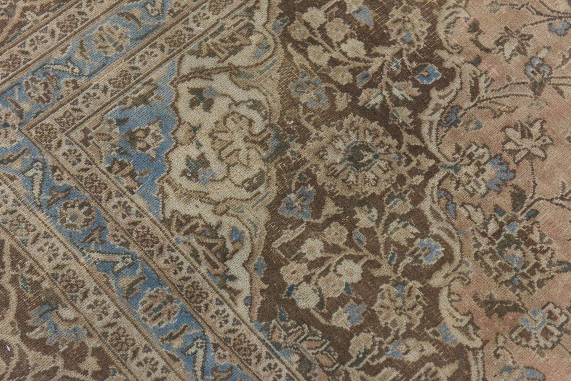 285cm x 370cm anudado a mano Ultra Vintage Alfombra Persa Lana