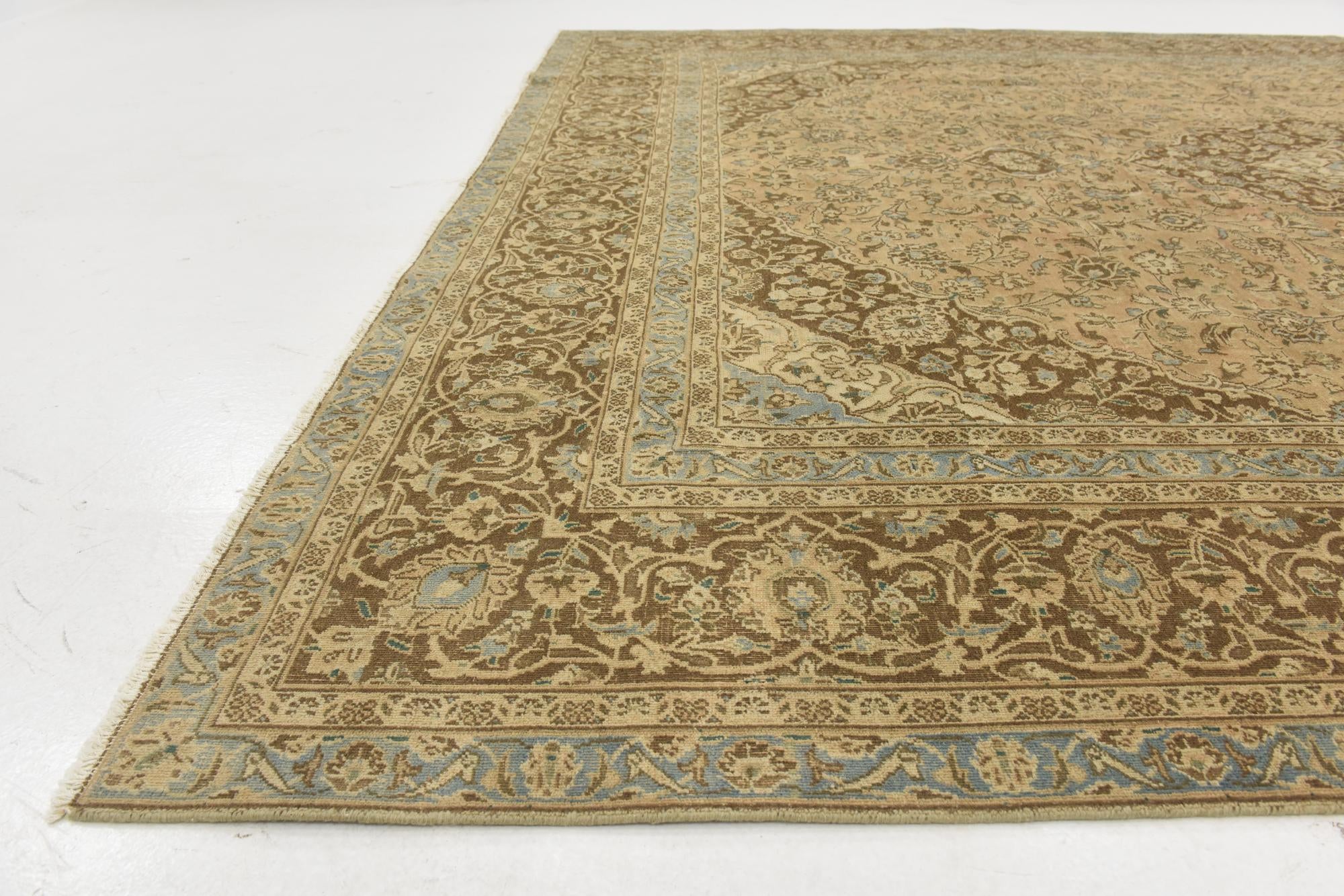 285cm x 370cm anudado a mano Ultra Vintage Alfombra Persa Lana