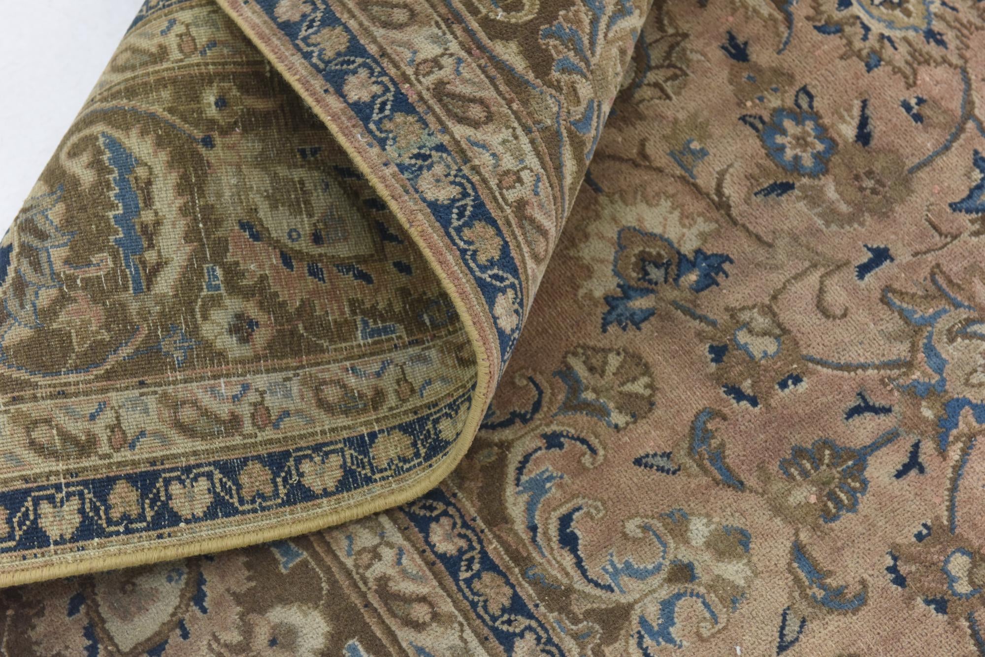 9' 4 x 12' 7 Hand Knotted Ultra Vintage Persian Wool Rug