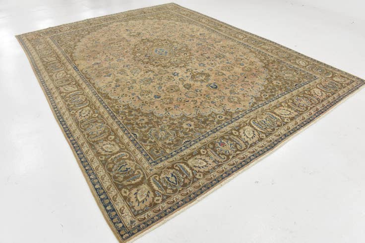Detailansicht von 285cm x 385cm Handgeknüpft Ultra Vintage Persisch Wolle Teppich