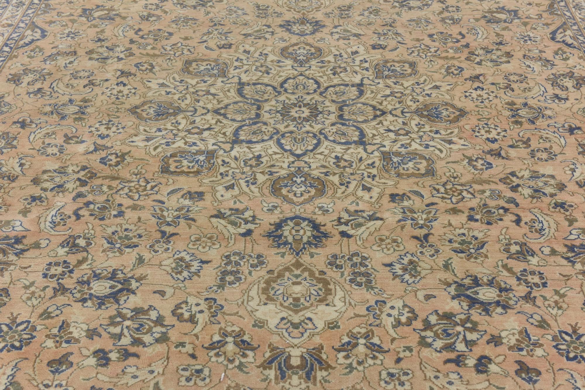 9' 3 x 12' 4 Hand Knotted Ultra Vintage Persian Wool Rug