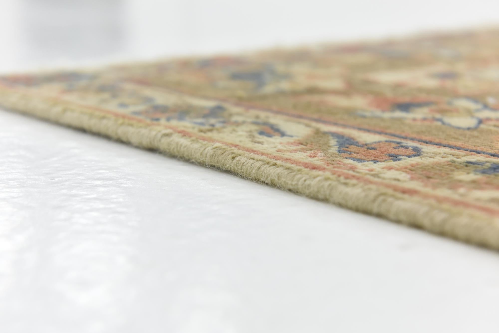 9' 3 x 12' 4 Hand Knotted Ultra Vintage Persian Wool Rug