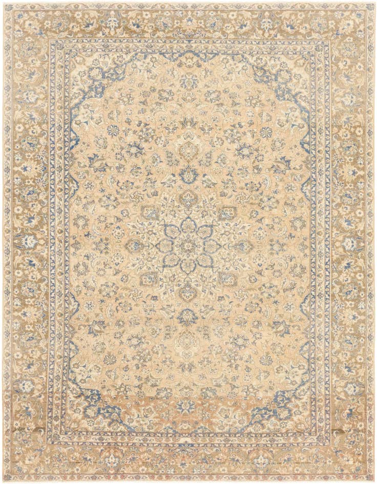 Detail image of 9' 3 x 12' 4 Hand Knotted Ultra Vintage Persian Wool Rug