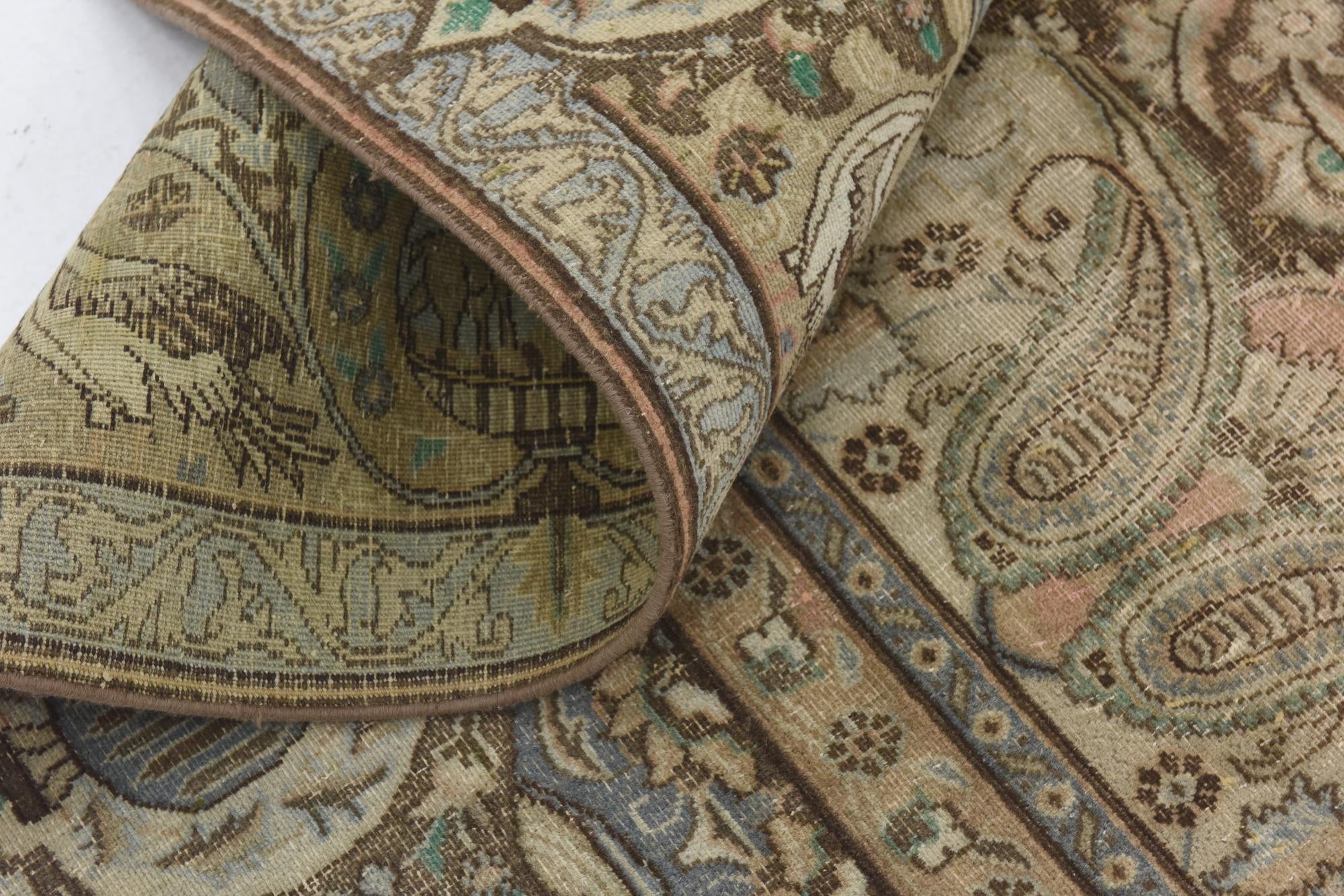 9' 7 x 12' 3 Hand Knotted Ultra Vintage Persian Wool Rug